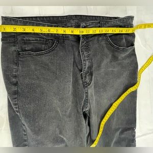 Dark gray denim jeans